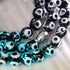 Bracelet mauvais œil en verre Firefly noir | Argent sterling 925